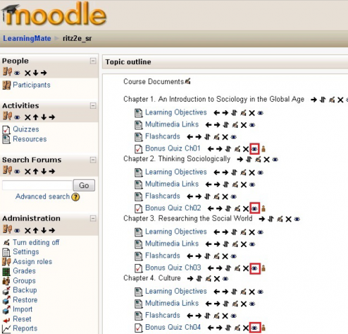 Moodle course documents Moodle hide course documents